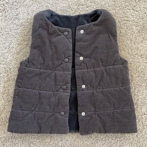 Zara Kids Reversible Vest Corduroy Velour